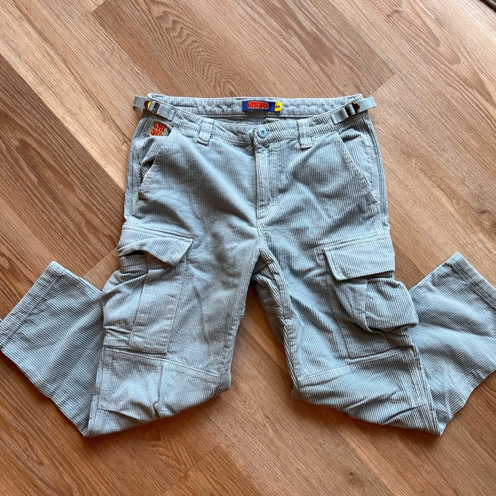Empyre Baby Blue Corduroy Cargo Pants
